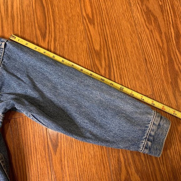 Kids Size 8 Vintage Rainforest Cafe Las Vegas Embroidered Jean Denim Jacket - Picture 9 of 10